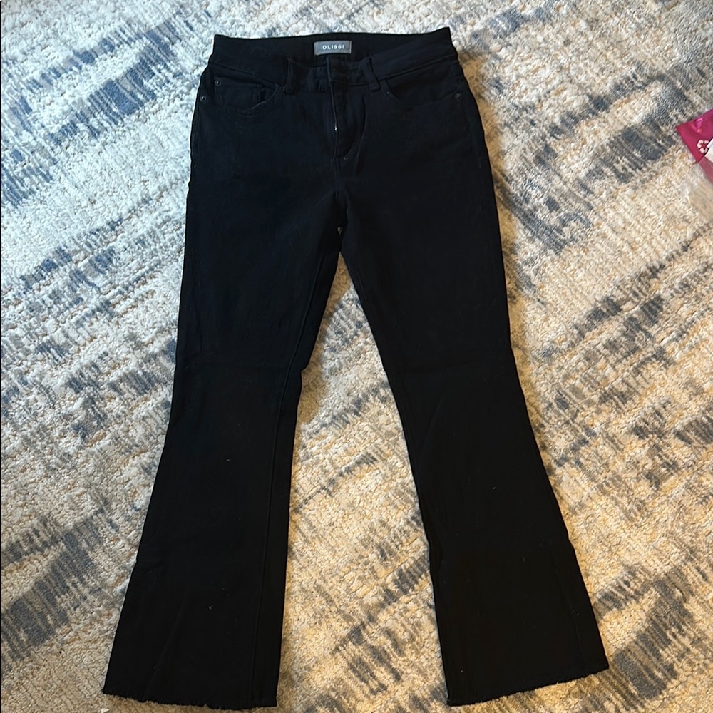 DL1961 Black Flare & Wide Leg Jeans